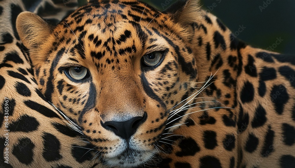 Obraz premium Wild Elegance: Cheetah and Leopard Fur Patterns in Vibrant African Abstract Design