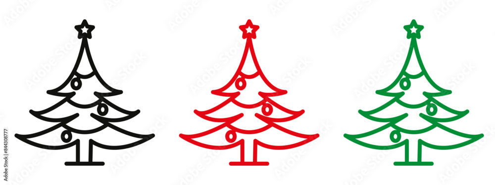 Christmas Tree Icon for Holiday Season Decor, Festive Celebrations, and Winter Themes Christmas Tree Icon for Holiday Season Decor, Festive Celebrations, and Winter Themes