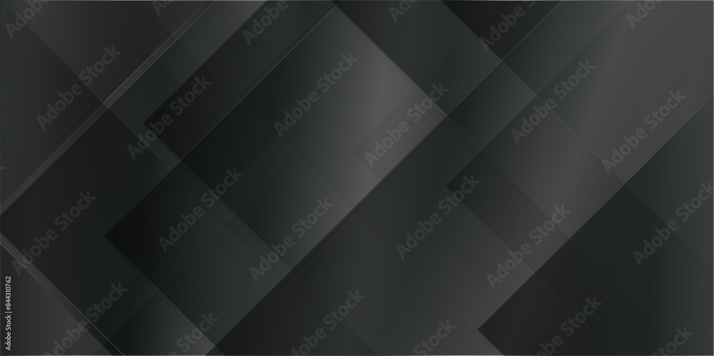 empty black and white tiles on black background with space, Luxury abstract black background business and technology concept, Luxury modern seamless abstract geometric black pattern.