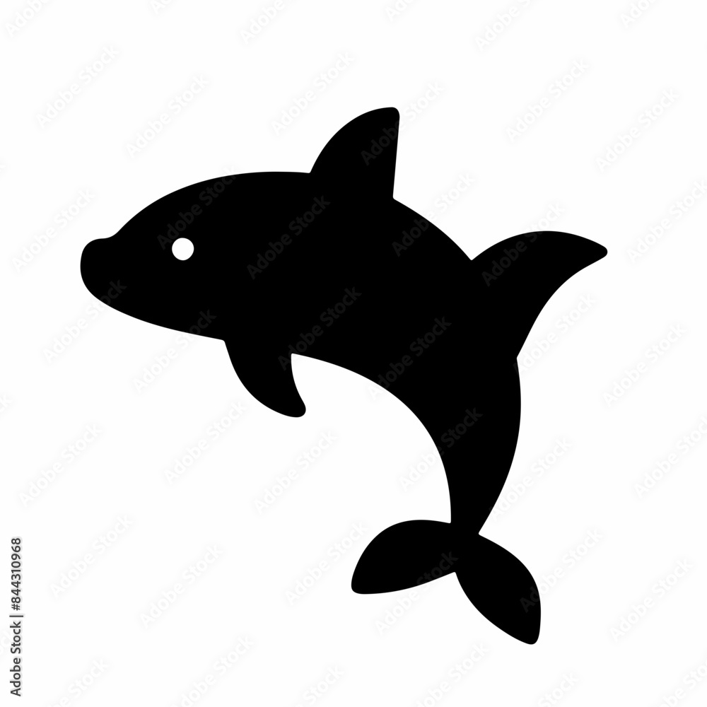 dolphine fish as a simple icon logo illustration, isolated on background dolphine fish as a simple icon logo illustration, isolated on background