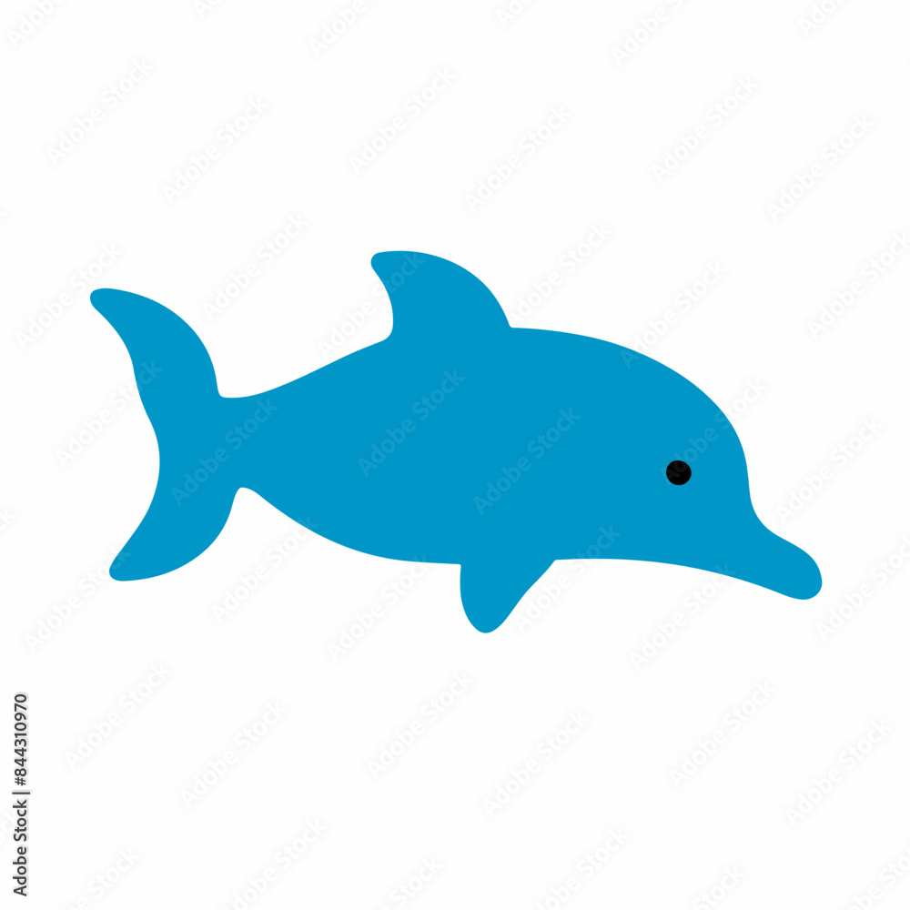 dolphine fish as a simple icon logo illustration, isolated on background dolphine fish as a simple icon logo illustration, isolated on background