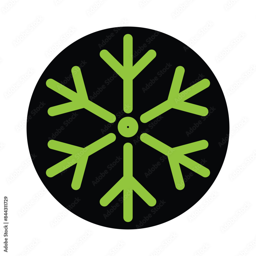 simple flat icon of snowflake isolated on white background. Flat snow ornament icon, silhouette. simple flat icon of snowflake isolated on white background. Flat snow ornament icon, silhouette.