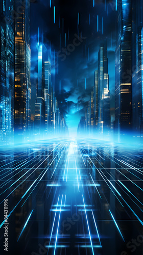 Wallpaper Mural Futuristic cityscape Torontodigital.ca