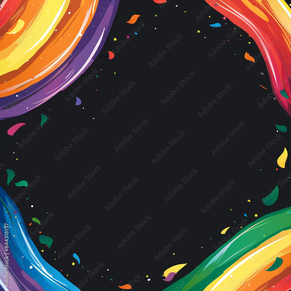 Obraz premium abstract background with rainbow,Pride Concept ,Generated By Ai