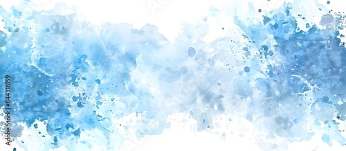 Light sky Blue abstract watercolor grunge background has © Md saijul islam