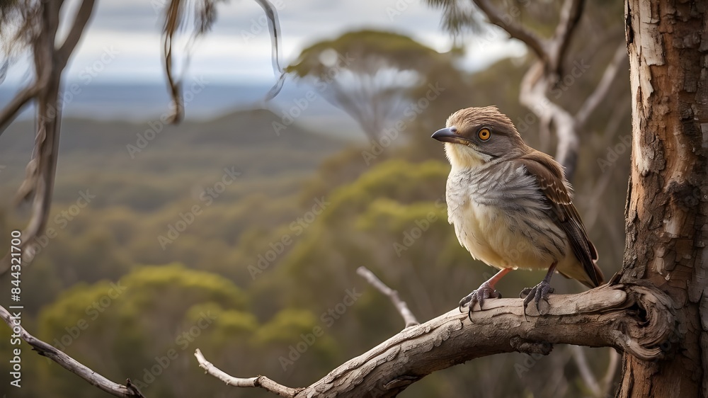 curious australian bird perched on a branch curious australian bird perched on a branch