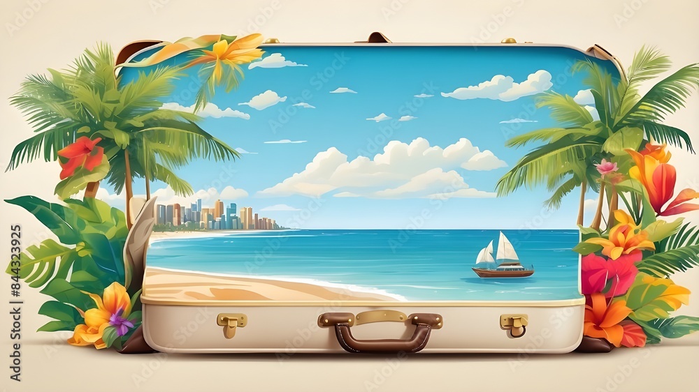 Obraz premium background with trees