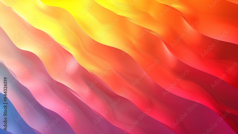 Vibrant abstract background with smooth gradient waves in shades of red, orange, and yellow creating a dynamic and energetic visual effect. Vibrant abstract background with smooth gradient waves in shades of red, orange, and yellow creating a dynamic and energetic visual effect.