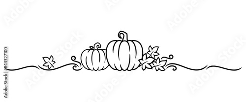halloween decorations with pumpkin. illustration vector eps 10