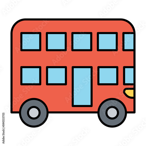 Double decker bus icon