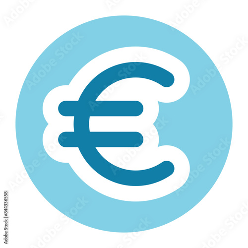 euro icon for illustration 