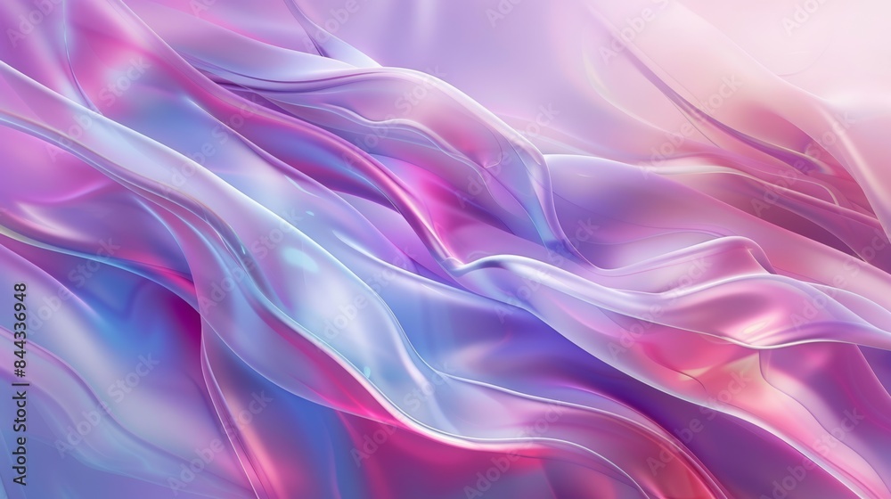 Fototapeta premium Elegant glassmorphism background with blurred elements and smooth light reflections