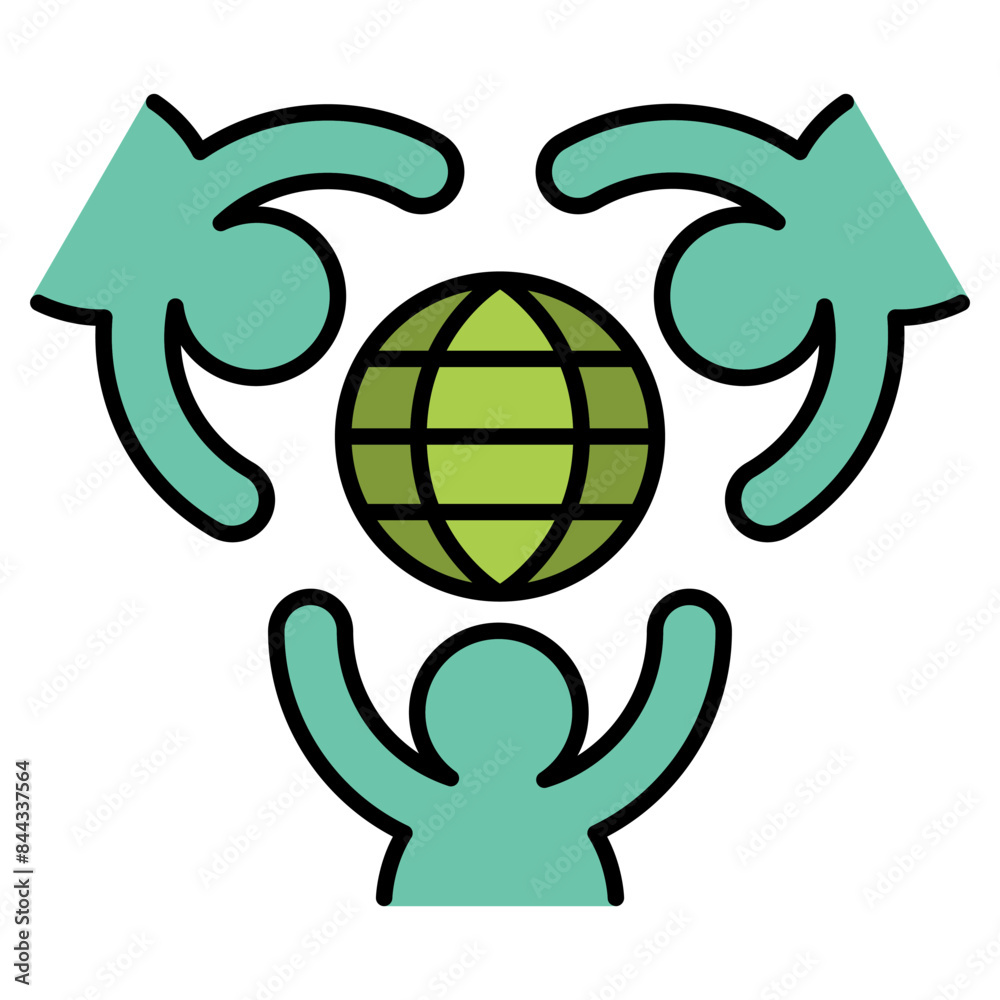 Obraz premium environmentalist icon