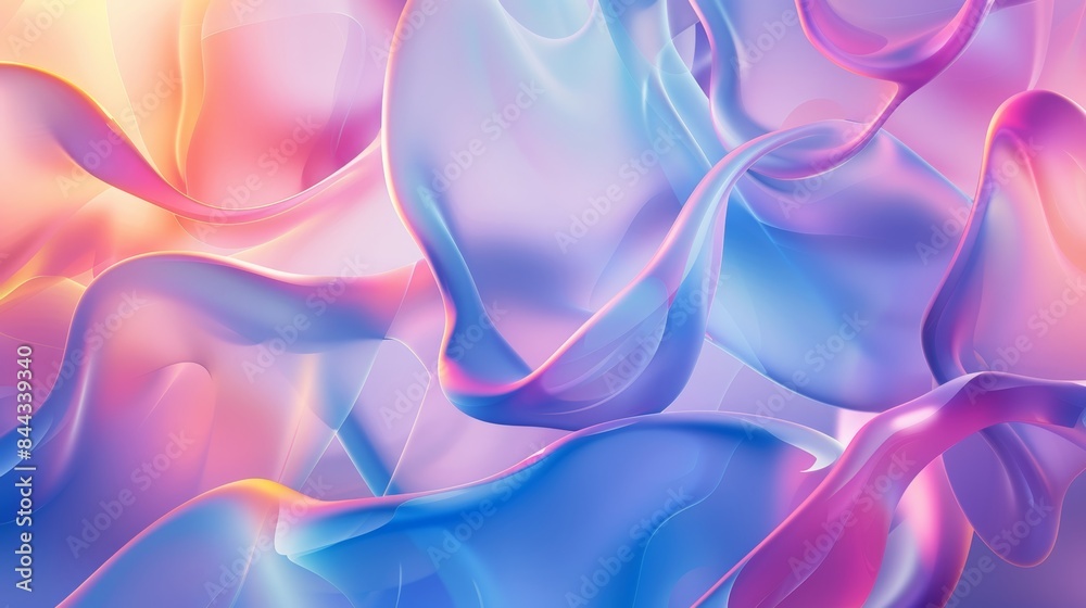 Abstract glassmorphism design featuring soft gradients and transparent forms Abstract glassmorphism design featuring soft gradients and transparent forms