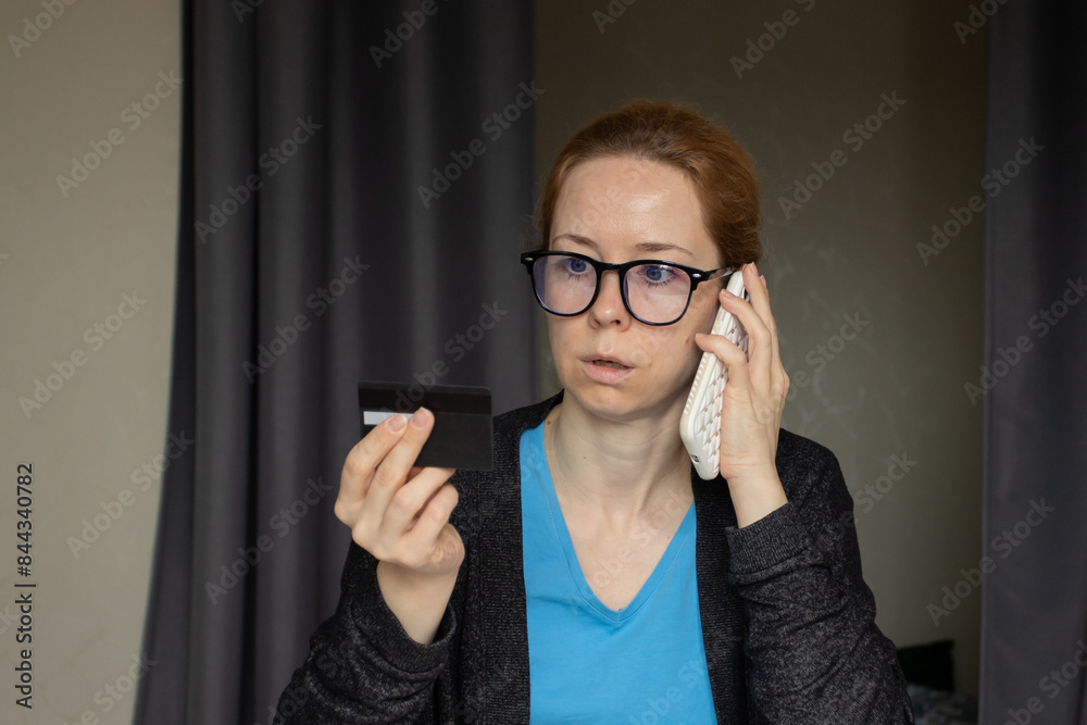 Victim of phone scammers, cyber security danger, frustrated customer call. Victim of phone scammers, cyber security danger, frustrated customer call.
