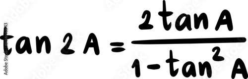 trigonometric formulas math handwritten