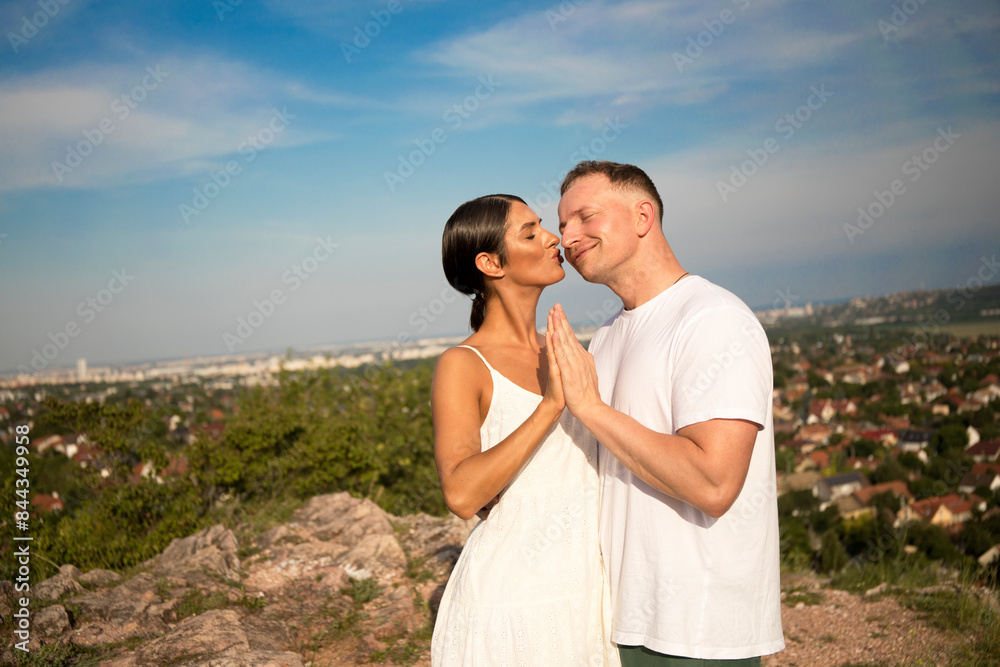 Weekend vacation holidays concept. Couple in love. Weekend vacation holidays concept. Couple in love.