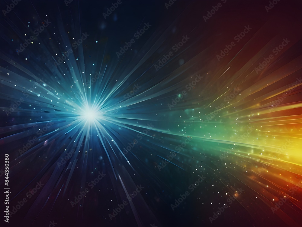 Abstract Light Burst Background, generative AI