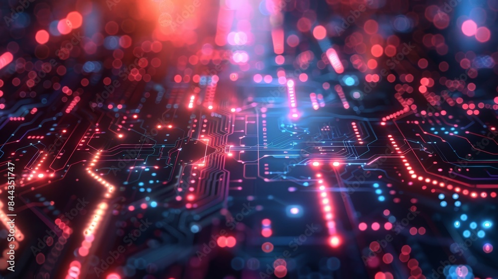 Obraz premium Futuristic Technology Abstract Background for Modern Designs and Presentations