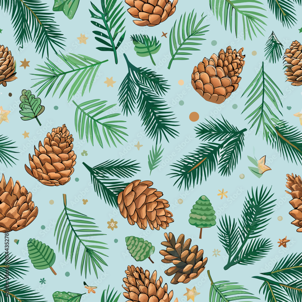Fototapeta premium christmas seamless pattern