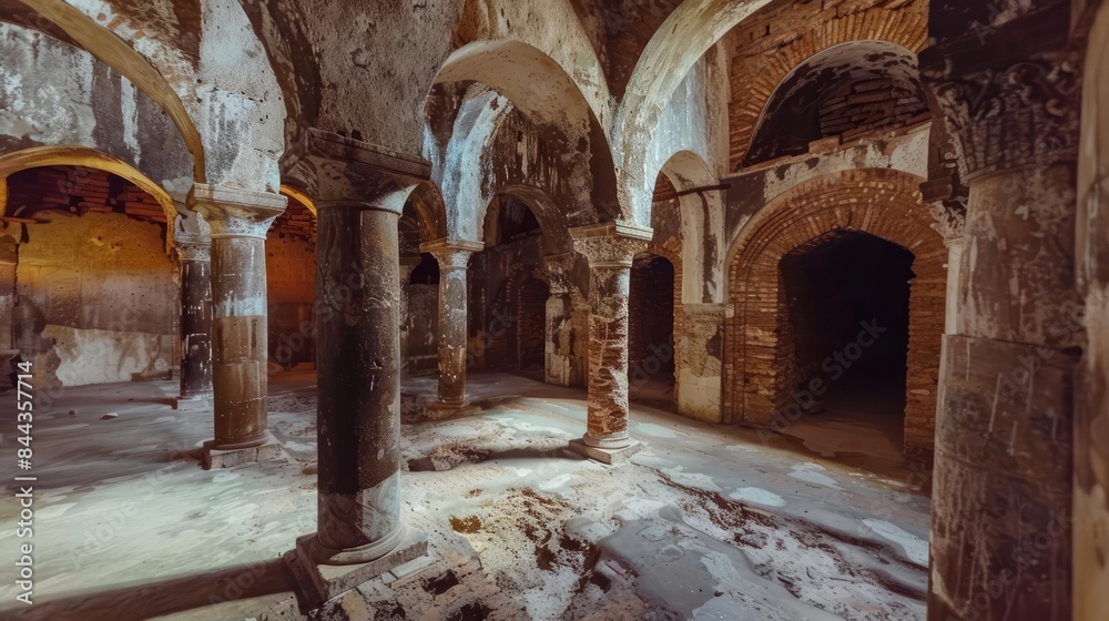 Fototapeta premium A digital tour showcasing the preservation of cultural heritage sites for the International Day for Monuments and Sites