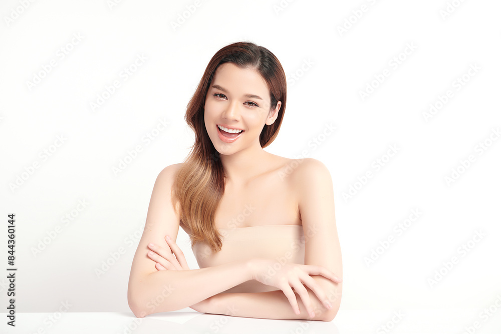 Beautiful young asian woman with clean fresh skin on white background, Face care, Facial treatment, Cosmetology, beauty and spa, Asian women portrait. Beautiful young asian woman with clean fresh skin on white background, Face care, Facial treatment, Cosmetology, beauty and spa, Asian women portrait.