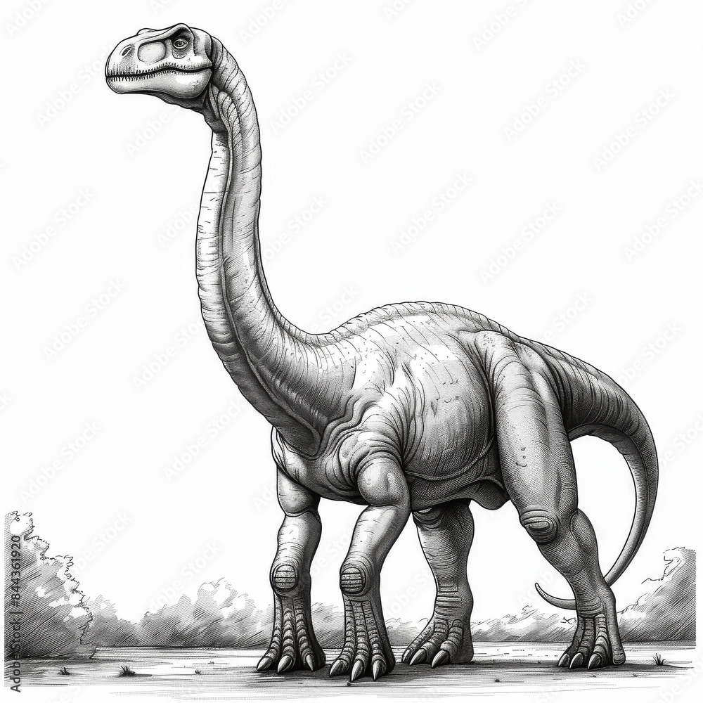 Obraz premium illustration of a Diplodocus dinosaur