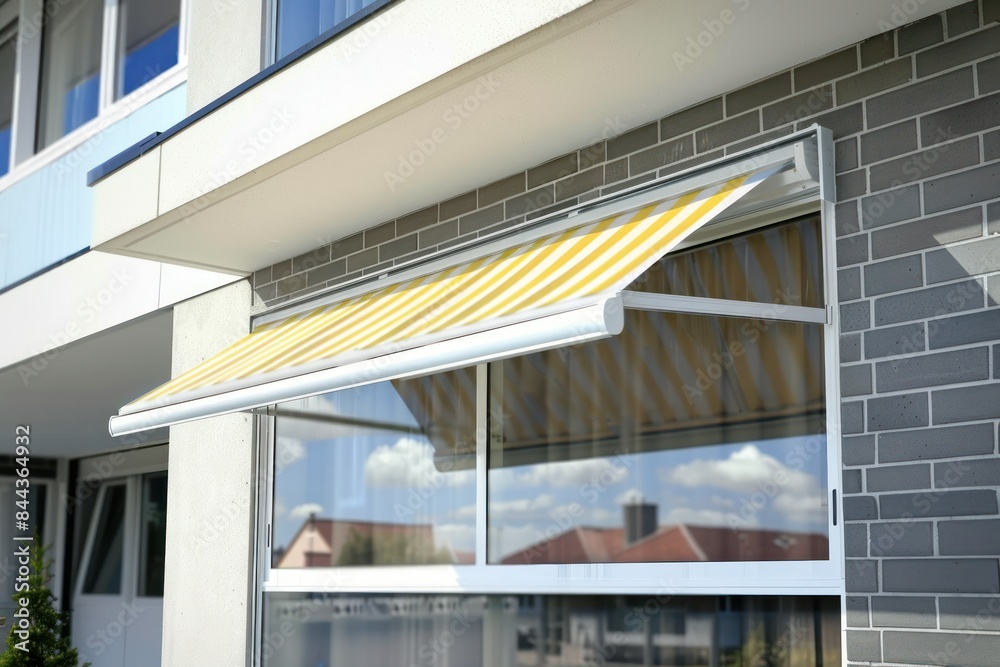 Fototapeta premium Modern Window Awning on a Sunny Day