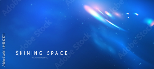 Motion light effect. Shining magic background and liquid speed light. Cosmos and Universe.