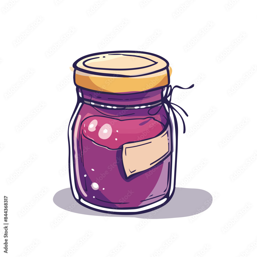 a jar of jam with a label that says  jar of jam