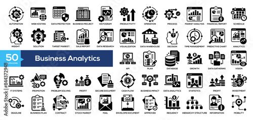 Business Analytics Icon Collection	