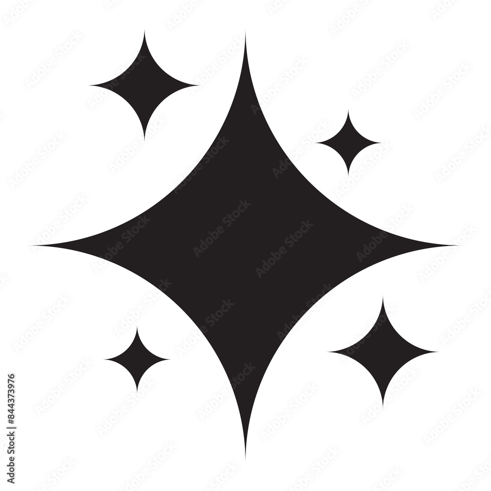 Sparkle icon transparent background Sparkle icon transparent background