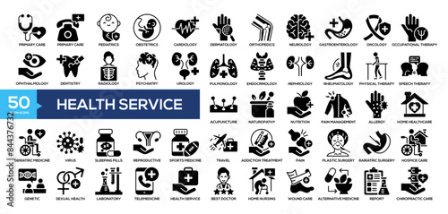  Health Service Icon Collection	