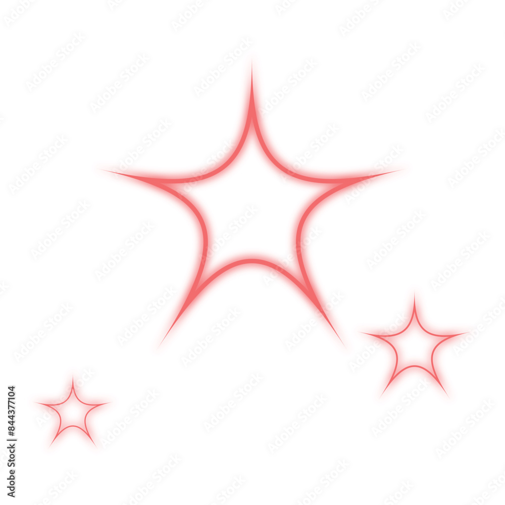 Sparkling star decoration. Modern luxury decorative icon. Sparkling star decoration. Modern luxury decorative icon.