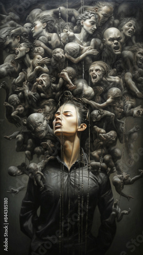 Surreal illustration of a mental disorder