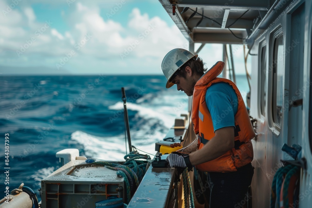 A Sailors Focus on a Calm Sea Day A Sailors Focus on a Calm Sea Day