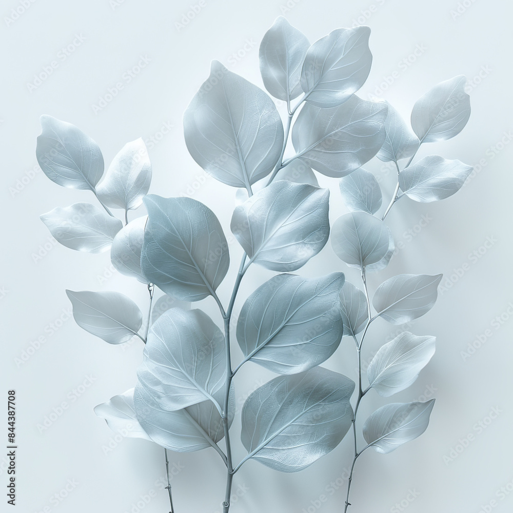 background with silver leaves image background with silver leaves image