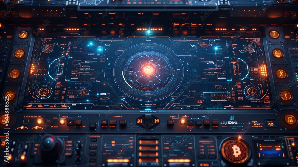 a streamlined, tech-inspired overlay border designed for cryptocurrency market news streaming a streamlined, tech-inspired overlay border designed for cryptocurrency market news streaming