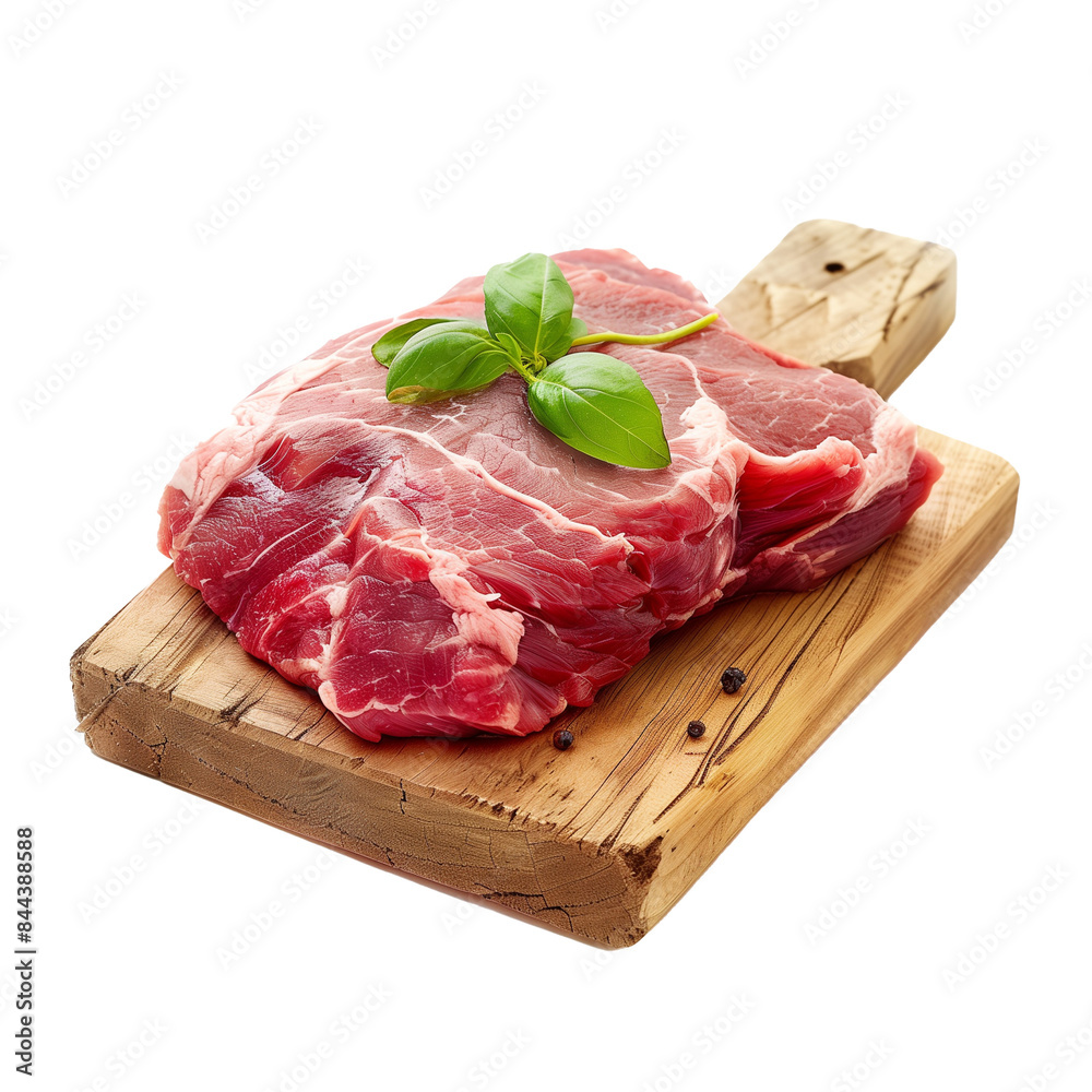 Raw meat isolated on transparent background. Fresh beef or veal. Raw meat isolated on transparent background. Fresh beef or veal.