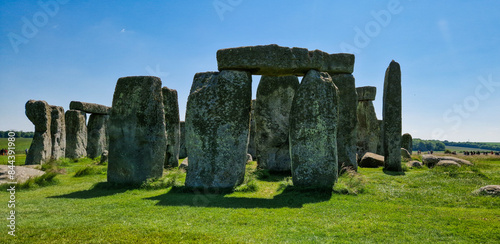 Stonehenge under a Clear Blue Sky