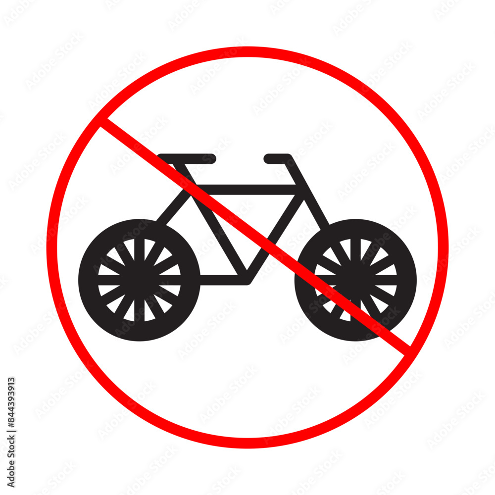 No Bicycles Allowed Sign Enhance Pedestrian Safety in Designated Areas No Bicycles Allowed Sign Enhance Pedestrian Safety in Designated Areas