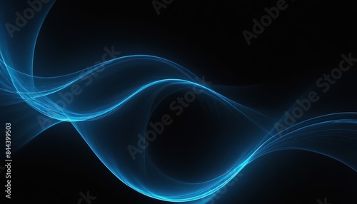 Abstract smooth blue light streak wave background