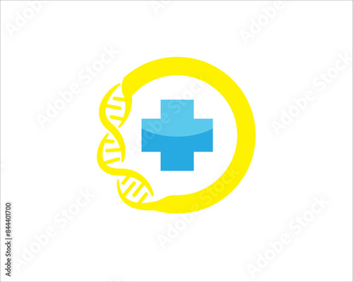 circle dna health logo designs for medical service