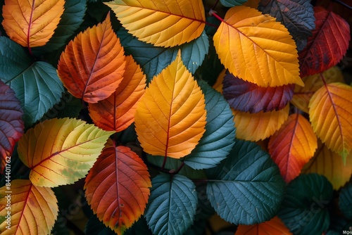 Macro Leaves Background Photo: Up-Close Leaf Macro Background