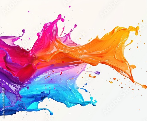 background of paint splashes