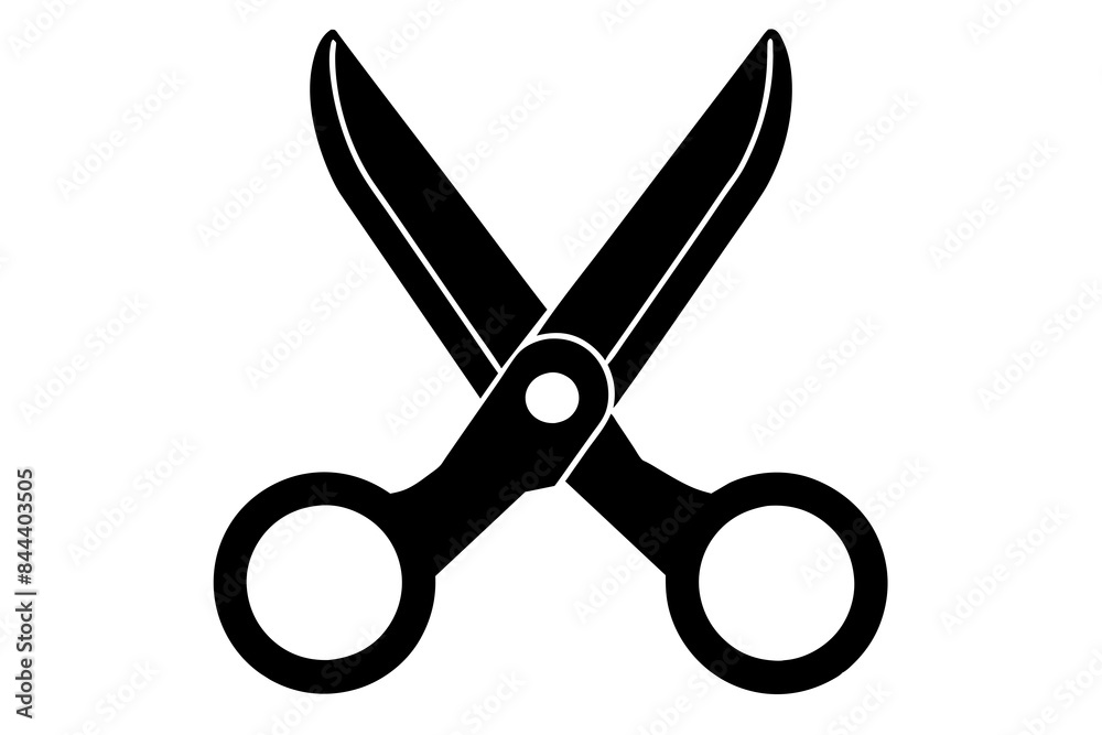 scissors icon silhouette vector illustration scissors icon silhouette vector illustration