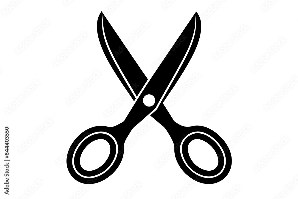 scissors icon silhouette vector illustration scissors icon silhouette vector illustration