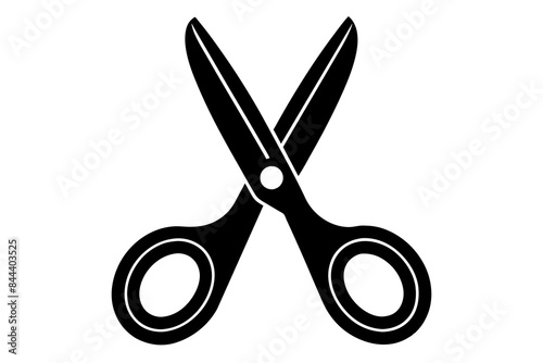 scissors icon silhouette vector illustration