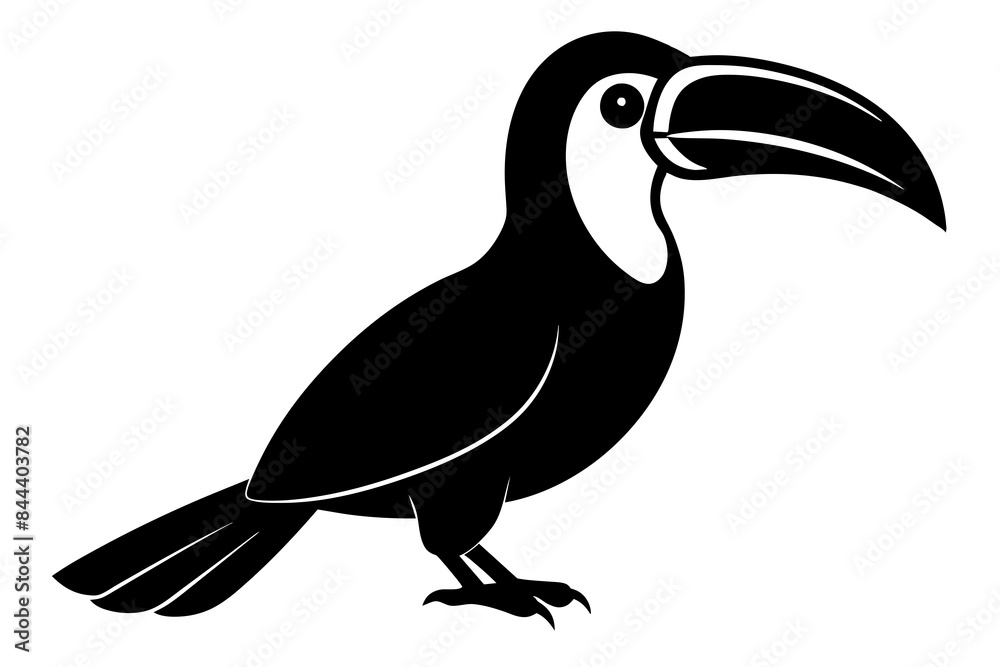 toucan bird silhouette vector illustration toucan bird silhouette vector illustration