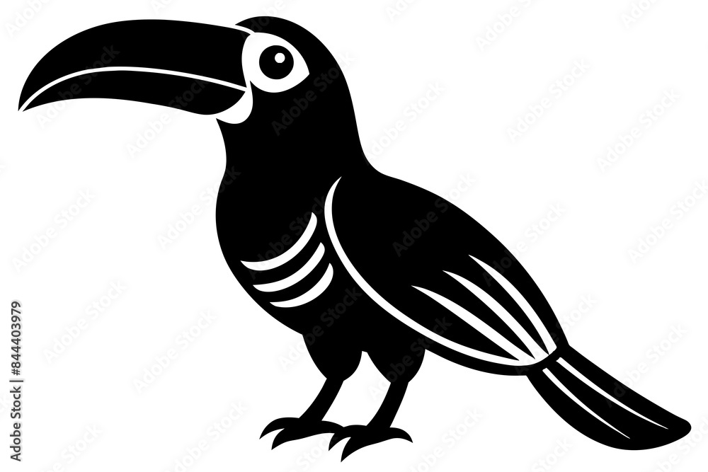 toucan bird silhouette vector illustration toucan bird silhouette vector illustration